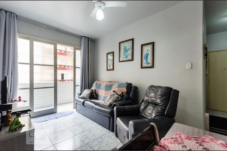 Sala de apartamento para alugar com 3 quartos, 72m² em Boqueirão, Santos