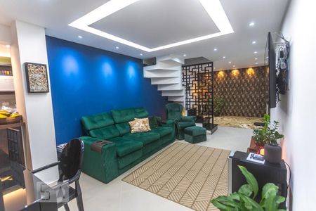 Sala de estar de apartamento à venda com 4 quartos, 198m² em Jardim Wallace Simonsen, São Bernardo do Campo