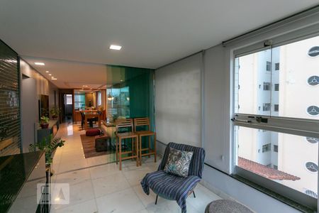 Varanda da Sala de apartamento à venda com 3 quartos, 116m² em Anchieta, Belo Horizonte