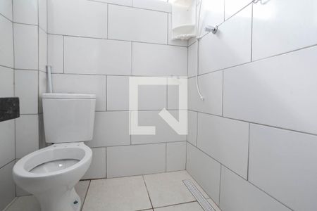 Banheiro social  de kitnet/studio para alugar com 1 quarto, 25m² em Santa Efigênia, Belo Horizonte