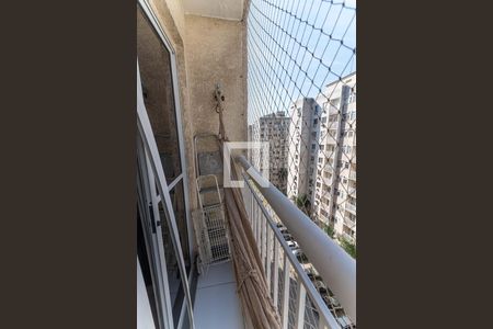 Varanda da Sala  de apartamento para alugar com 2 quartos, 50m² em São Cristóvão, Rio de Janeiro