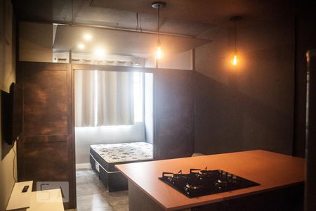 Sala/Cozinha de kitnet/studio para alugar com 1 quarto, 31m² em Bela Vista, São Paulo