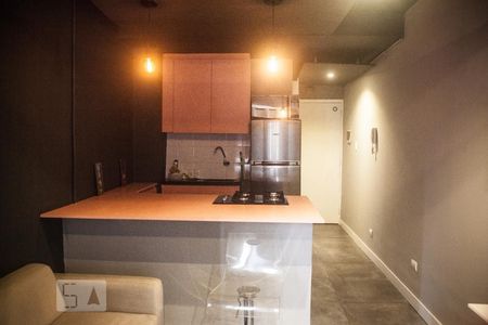 Sala/Cozinha de kitnet/studio para alugar com 1 quarto, 31m² em Bela Vista, São Paulo