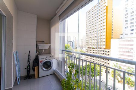 Varanda de apartamento à venda com 1 quarto, 44m² em Centro, São Paulo