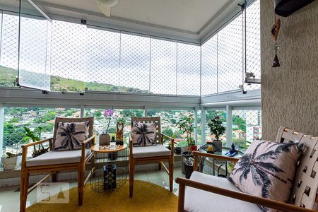 Varanda da Sala  de apartamento à venda com 3 quartos, 120m² em Vital Brasil, Niterói
