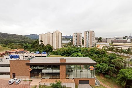 Vista varanda da sala e quarto de kitnet/studio para alugar com 2 quartos, 58m² em Tamboré, Santana de Parnaíba