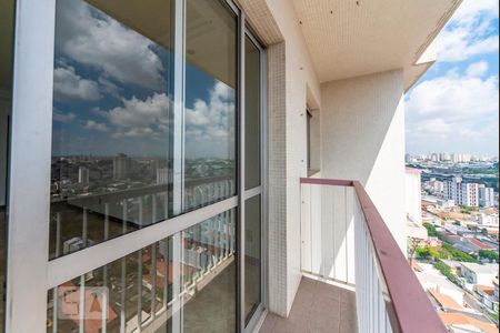 Varanda da Sala de apartamento à venda com 3 quartos, 85m² em Vila São Pedro, Santo André