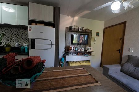 Sala de apartamento para alugar com 1 quarto, 39m² em Canudos, Novo Hamburgo