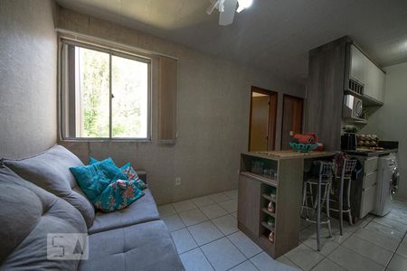 Sala de apartamento para alugar com 1 quarto, 39m² em Canudos, Novo Hamburgo