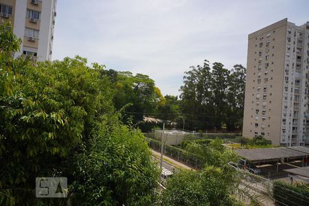Sala - Vista de casa de condomínio à venda com 3 quartos, 80m² em São Sebastião, Porto Alegre