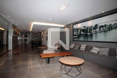 Área Comum - Lounge Recepção de kitnet/studio para alugar com 1 quarto, 27m² em Centro Histórico, Porto Alegre