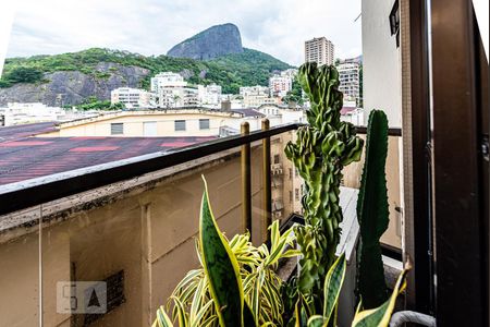 Varanda da Sala de apartamento à venda com 1 quarto, 45m² em Leblon, Rio de Janeiro