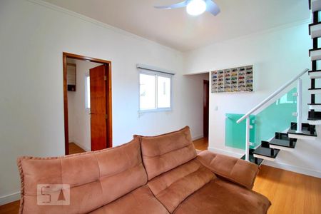 Sala de apartamento à venda com 3 quartos, 88m² em Vila Tibiriçá, Santo André