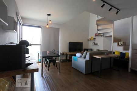 Sala de apartamento para alugar com 1 quarto, 70m² em Vila Andrade, São Paulo