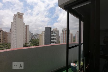 Varanda da Sala de apartamento para alugar com 1 quarto, 70m² em Vila Andrade, São Paulo