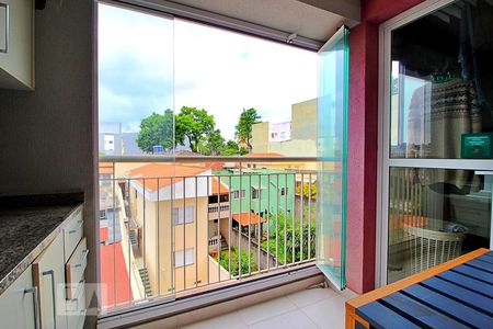 Varanda Gourmet de apartamento à venda com 3 quartos, 59m² em Vila Pires, Santo André