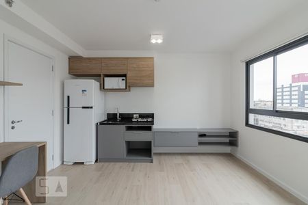 Quarto/Cozinha de kitnet/studio para alugar com 1 quarto, 25m² em Mirandópolis, São Paulo