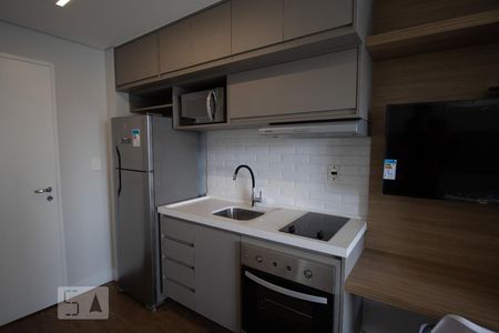 Cozinha de kitnet/studio à venda com 1 quarto, 25m² em Jardim Paulistano, São Paulo