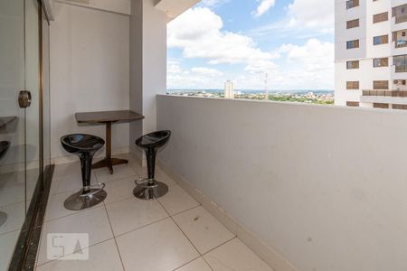 Varanda da Sala de apartamento para alugar com 1 quarto, 42m² em Setor Bueno, Goiânia