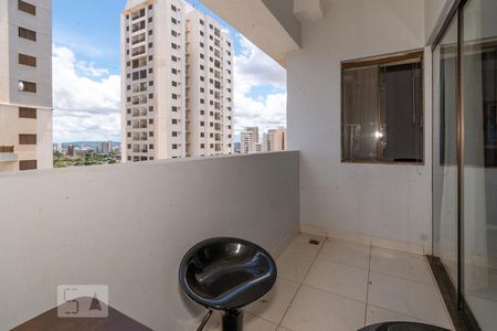 Varanda da Sala de apartamento para alugar com 1 quarto, 42m² em Setor Bueno, Goiânia