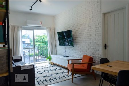 Sala de apartamento para alugar com 1 quarto, 43m² em Botafogo, Rio de Janeiro