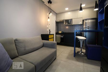 Sala de apartamento para alugar com 1 quarto, 42m² em Brooklin Paulista, São Paulo