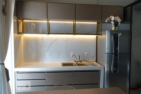 Cozinha de apartamento para alugar com 1 quarto, 46m² em Jardim Goiás, Goiânia