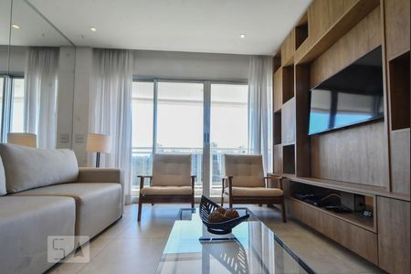 Sala de Estar de apartamento para alugar com 1 quarto, 59m² em Vila Cruzeiro, São Paulo