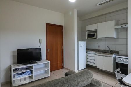 Sala de apartamento para alugar com 1 quarto, 38m² em Flórida, Ribeirão Preto