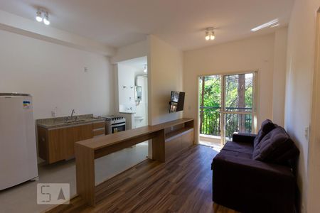 Sala de apartamento para alugar com 1 quarto, 38m² em Granja Viana, Cotia