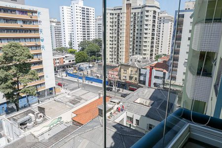 Vista da Varanda de kitnet/studio à venda com 1 quarto, 37m² em Jardim Paulista, São Paulo