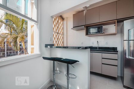 Cozinha de kitnet/studio à venda com 1 quarto, 30m² em Independência, Porto Alegre