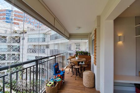 Varanda da Sala de apartamento à venda com 2 quartos, 80m² em Jardim Leonor, São Paulo