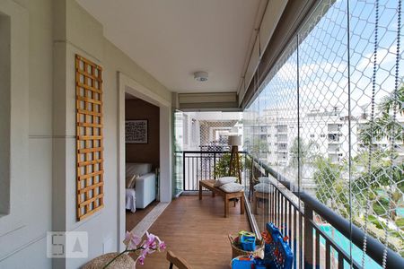 Varanda da Sala de apartamento à venda com 2 quartos, 80m² em Jardim Leonor, São Paulo