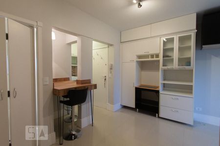 Sala/Cozinha de apartamento para alugar com 1 quarto, 35m² em Barra Funda, São Paulo