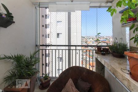 Varanda da Sala de apartamento para alugar com 3 quartos, 64m² em Vila Antonieta, São Paulo