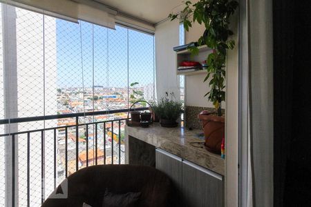 Varanda da Sala de apartamento para alugar com 3 quartos, 64m² em Vila Antonieta, São Paulo