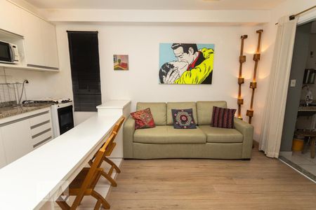 Sala de apartamento à venda com 1 quarto, 42m² em Pompeia, São Paulo