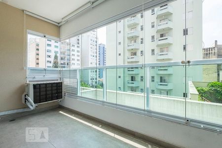 Sala - Varanda de apartamento para alugar com 1 quarto, 46m² em Pinheiros, São Paulo