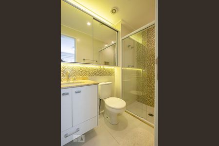 Suíte - Banheiro de apartamento para alugar com 1 quarto, 46m² em Pinheiros, São Paulo