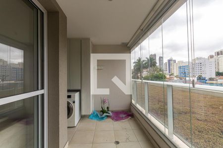 Varanda da Sala de apartamento à venda com 1 quarto, 52m² em Vila Gomes Cardim, São Paulo