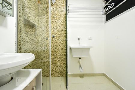 Banheiro e Área de Serviço de kitnet/studio à venda com 1 quarto, 47m² em Vila Buarque, São Paulo