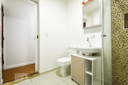 Banheiro e Área de Serviço de kitnet/studio à venda com 1 quarto, 47m² em Vila Buarque, São Paulo