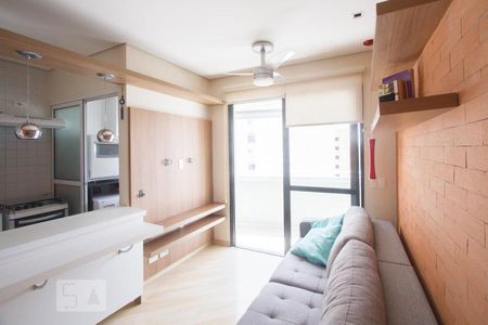 Sala de apartamento para alugar com 1 quarto, 37m² em Cidade Monções, São Paulo