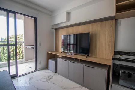 Studio - Sala/Cozinha de apartamento para alugar com 1 quarto, 38m² em Mirandópolis, São Paulo