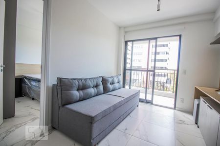 Studio - Sala/Cozinha de apartamento para alugar com 1 quarto, 38m² em Mirandópolis, São Paulo