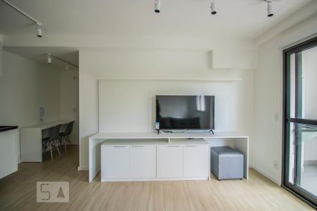 Studio - Sala/Quarto/Cozinha de apartamento para alugar com 1 quarto, 38m² em Mirandópolis, São Paulo