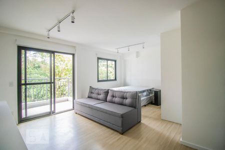 Studio - Sala/Quarto/Cozinha de apartamento para alugar com 1 quarto, 38m² em Mirandópolis, São Paulo