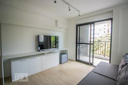 Studio - Sala/Quarto/Cozinha de apartamento para alugar com 1 quarto, 38m² em Mirandópolis, São Paulo