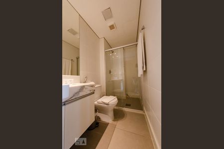 Banheiro da suíte de apartamento à venda com 1 quarto, 65m² em Coracao de Jesus, Belo Horizonte